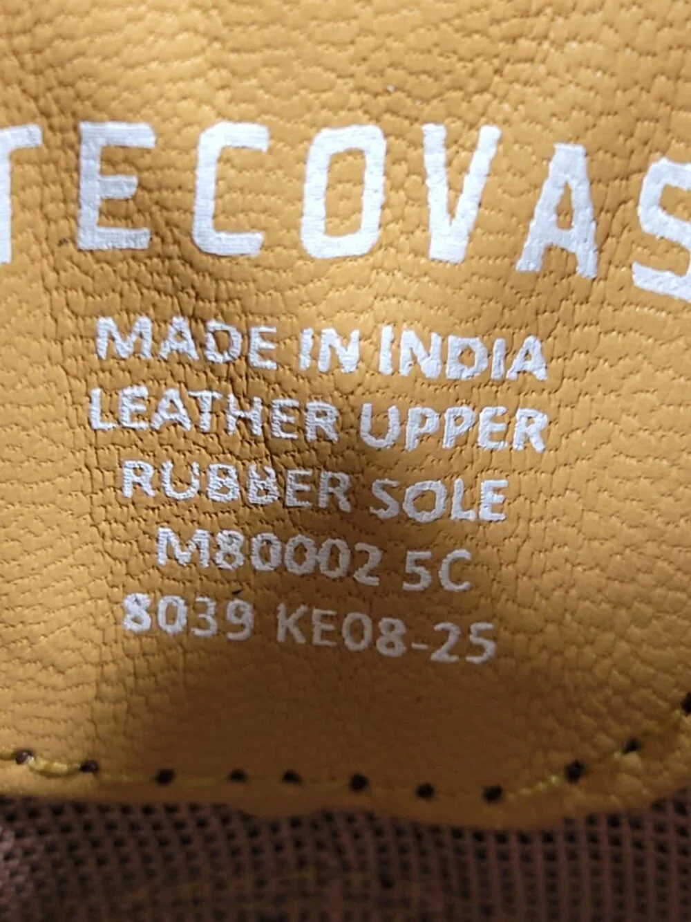 Teccovas The Doc Toddler Boy's Size 5C B Tan Goat Cowboy Boot